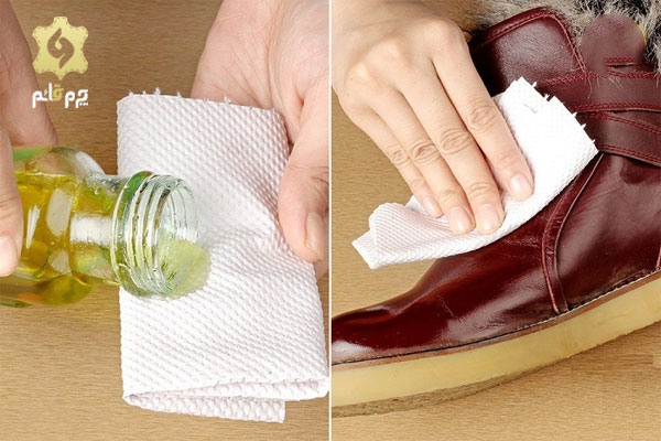 تمیز کردن رنگ از روی چرم با روغن زیتون