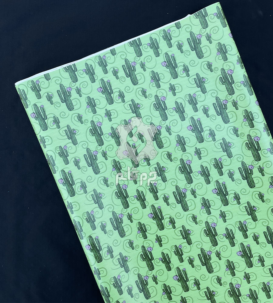 چرم فانتزی طرح کاکتوس