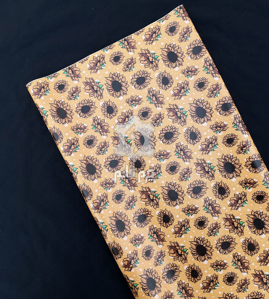 چرم فانتزی گل آفتابگردان