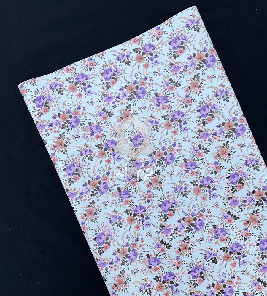 چرم فانتزی گل های یاسی