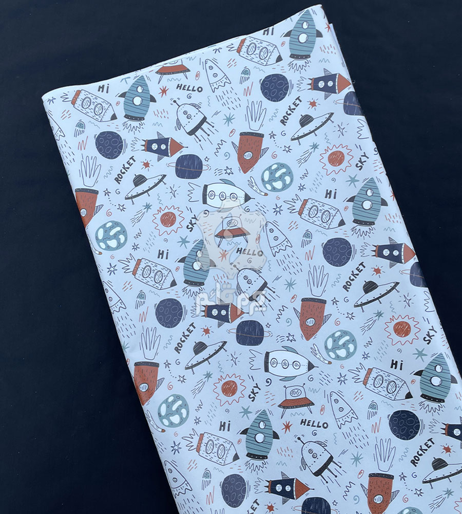 چرم مصنوعی فانتزی طرح فضایی