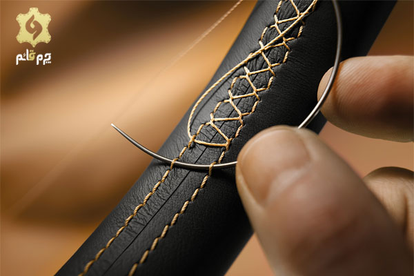 دوخت زیگزاگی چرم