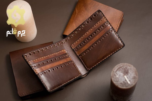 قیمت کیف پول چرم مردانه دست دوز