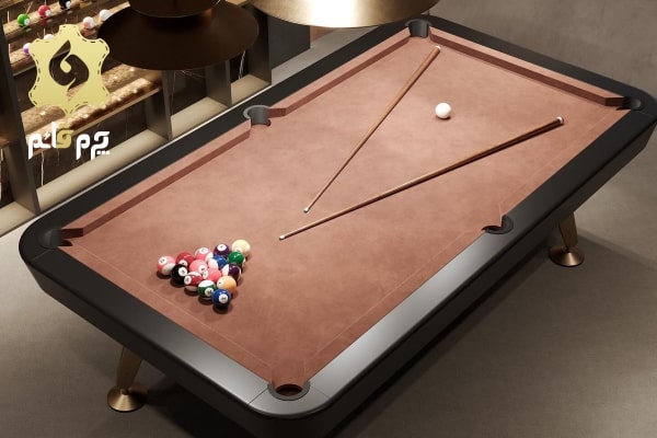 میز بیلیارد با روکش چرمی